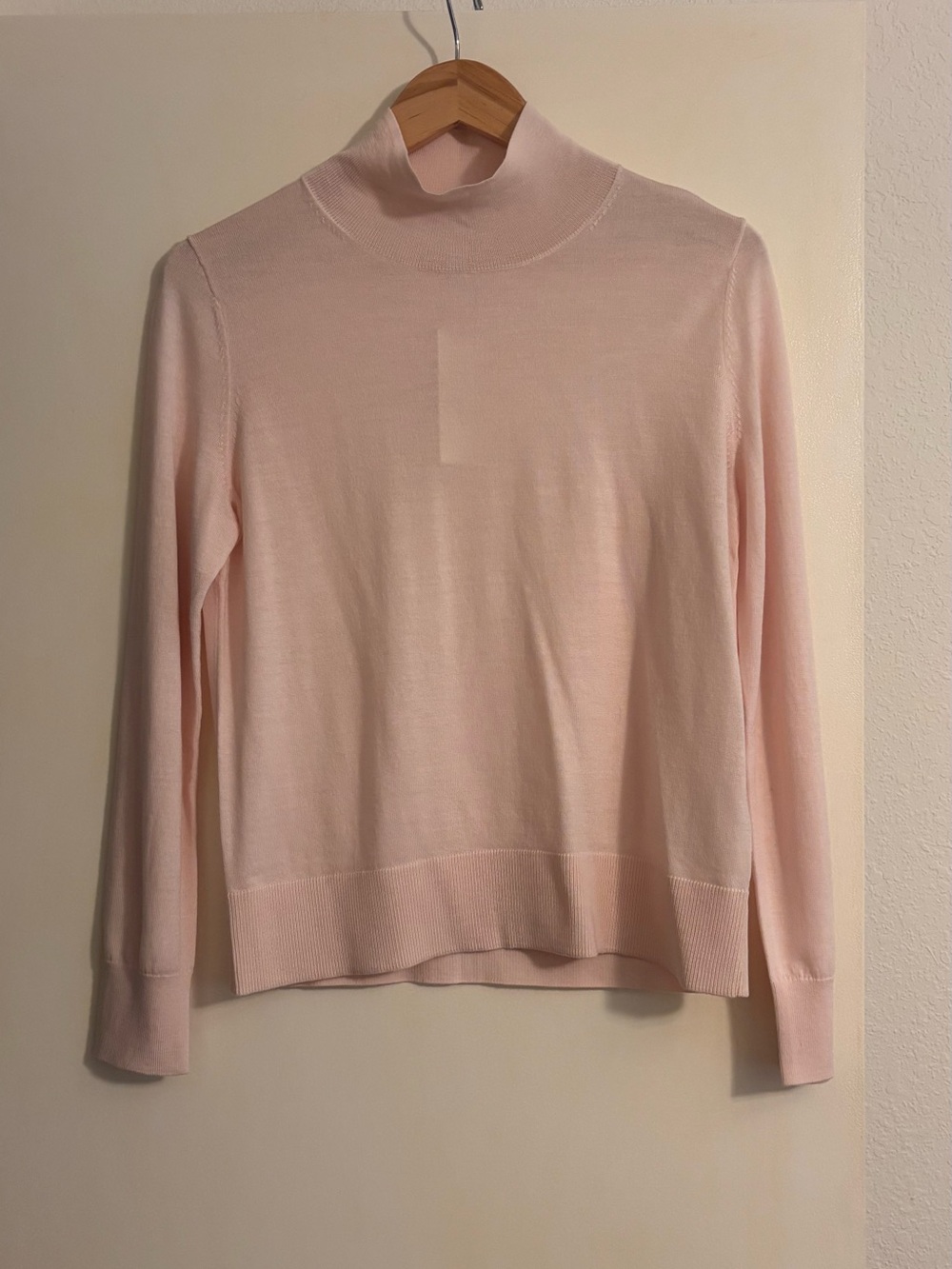 Banana Republic Pale Pink Mock Neck Sweater